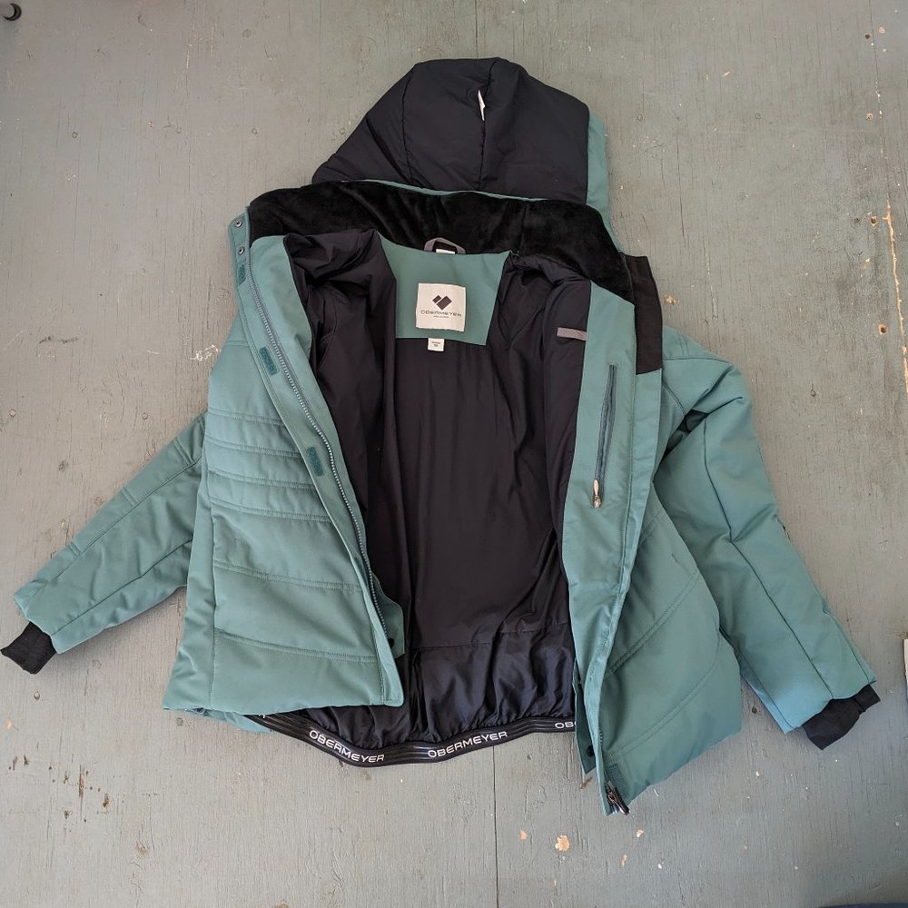 Women's Obermayer Ski Jacket Green Size 16
